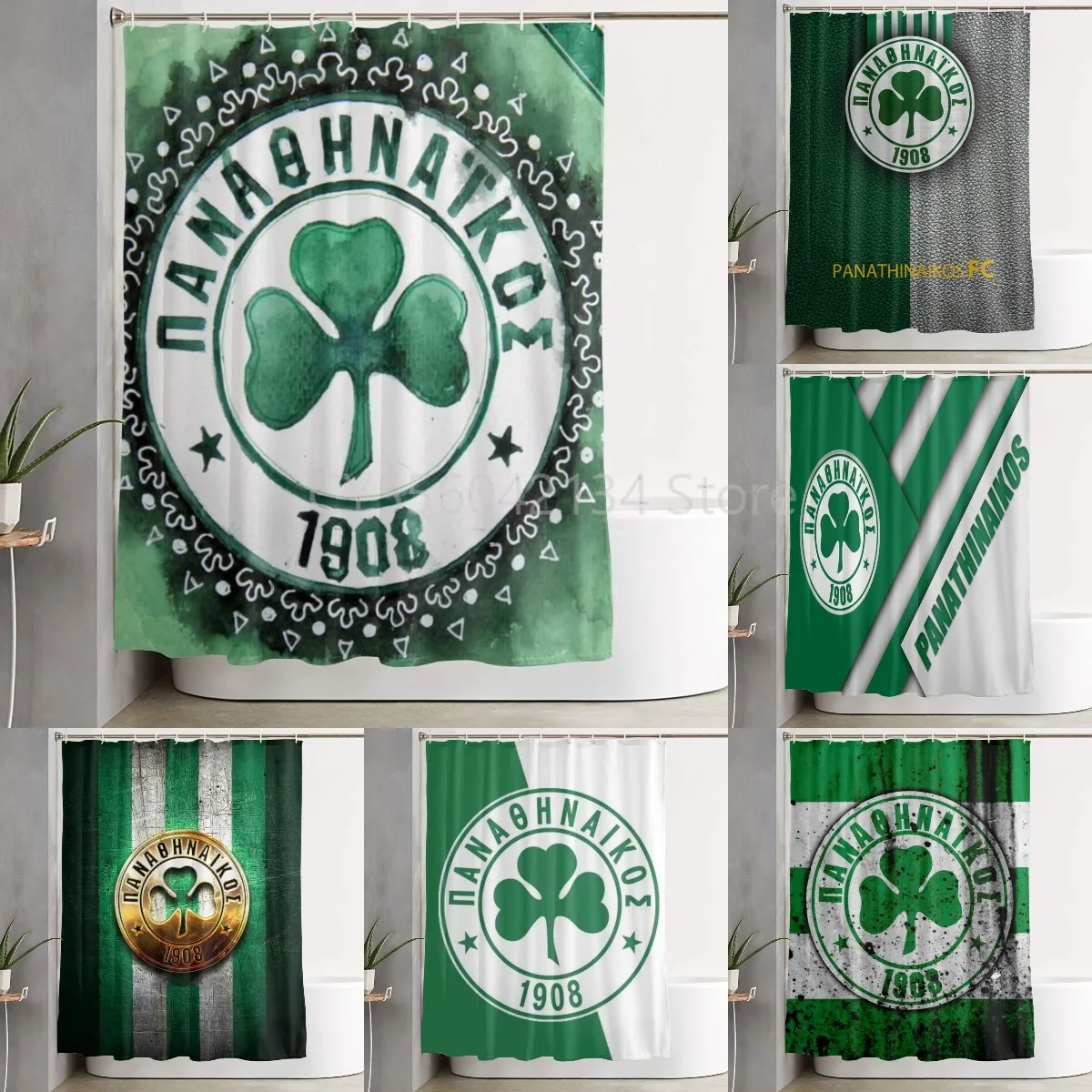 Panathinaikos Logo Shower Curtains Bath Curtain Waterproof Bathroom Decor With Hooks 3d Printing Bath Curtain
Panathinaikos Logo Shower Curtains Bath Curtain Waterproof Bathroom Decor With Hooks 3d Printing Bath Curtain