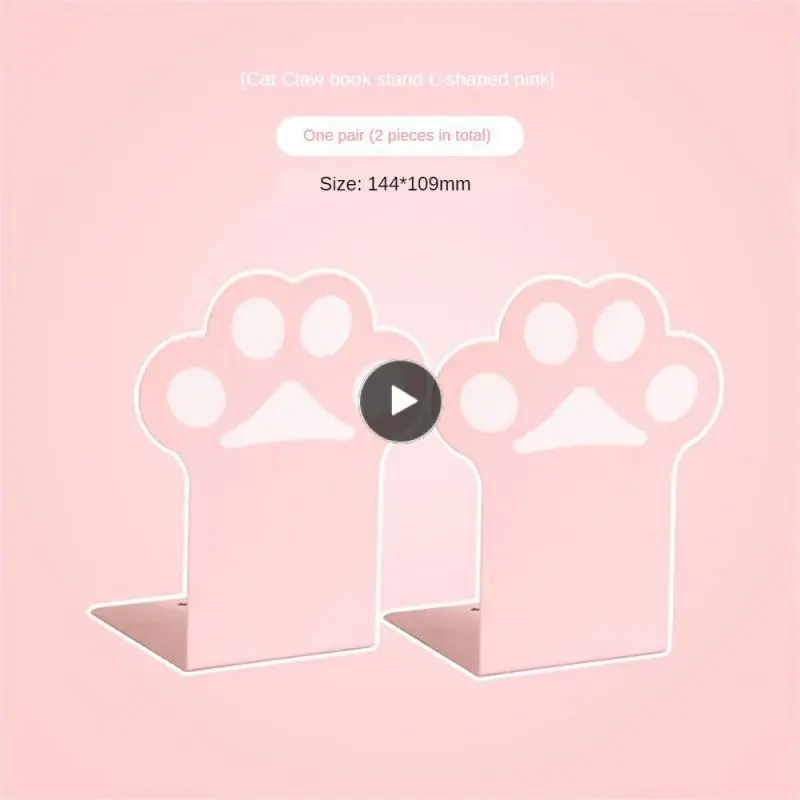 Durable Desktop Supplies Non-slip Bookshelf Cat Paw Baffle Cartoon Super Load-bearing Metal Book Stand Book Support Cute
Durable Desktop Supplies Non-slip Bookshelf Cat Paw Baffle Cartoon Super Load-bearing Metal Book Stand Book Support Cute