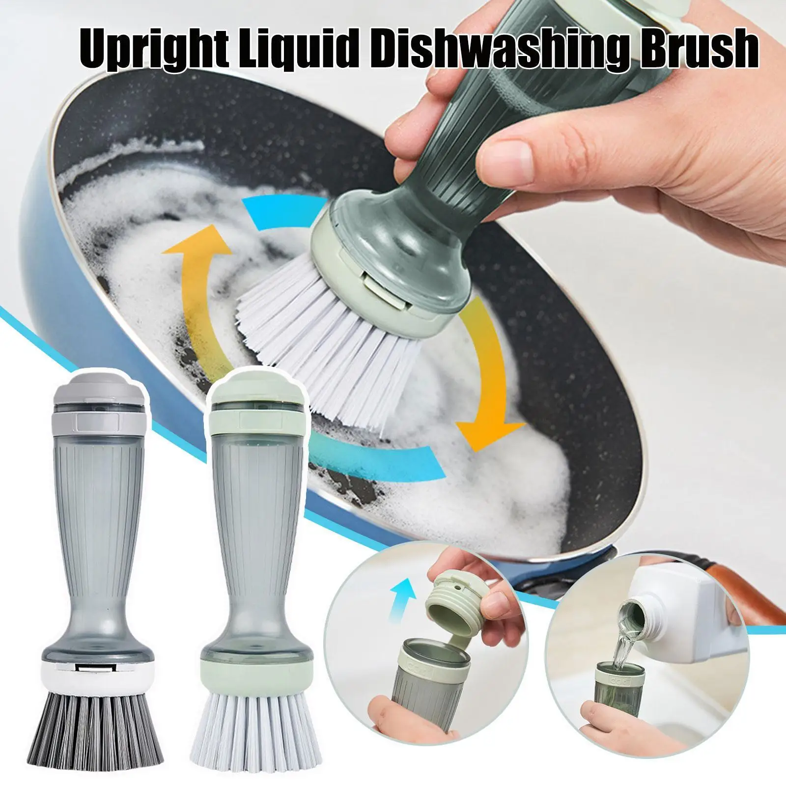 Multifunctional Pressing Cleaning Brush Built-in Liquid Dishwashing Brush Kitchen Toilet Storage Brush Kitchen Tools P I9n6
Multifunctional Pressing Cleaning Brush Built-in Liquid Dishwashing Brush Kitchen Toilet Storage Brush Kitchen Tools P I9n6