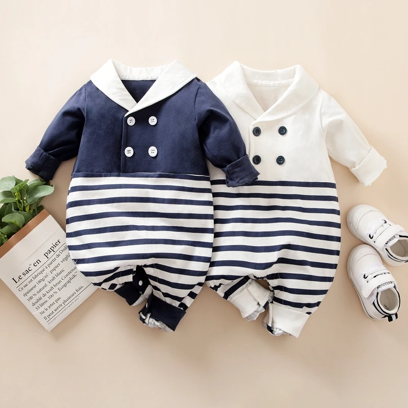hibobi Baby Boy Lapel Stripe Pattern Long Sleeve Jumpsuit Newborn Clothes Rompers Children Jumpsuit Outfits
hibobi Baby Boy Lapel Stripe Pattern Long Sleeve Jumpsuit Newborn Clothes Rompers Children Jumpsuit Outfits