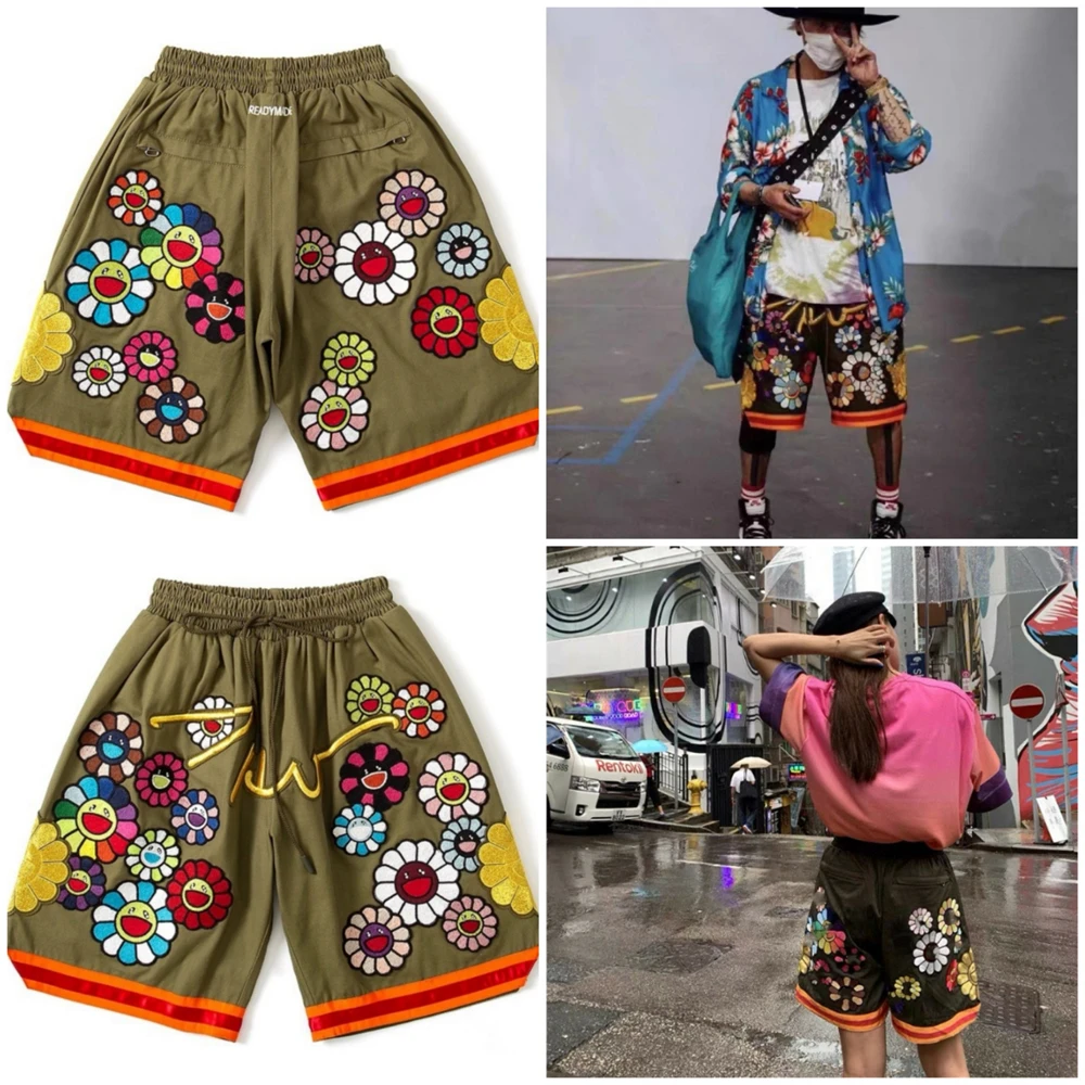 High Street Tide Brand Summer 1:1 New Readymade Men's Elastic Waist Lace-Up Shorts Women's Sunflower Embroidered Hip-Hop Pants
High Street Tide Brand Summer 1:1 New Readymade Men's Elastic Waist Lace-Up Shorts Women's Sunflower Embroidered Hip-Hop Pants
