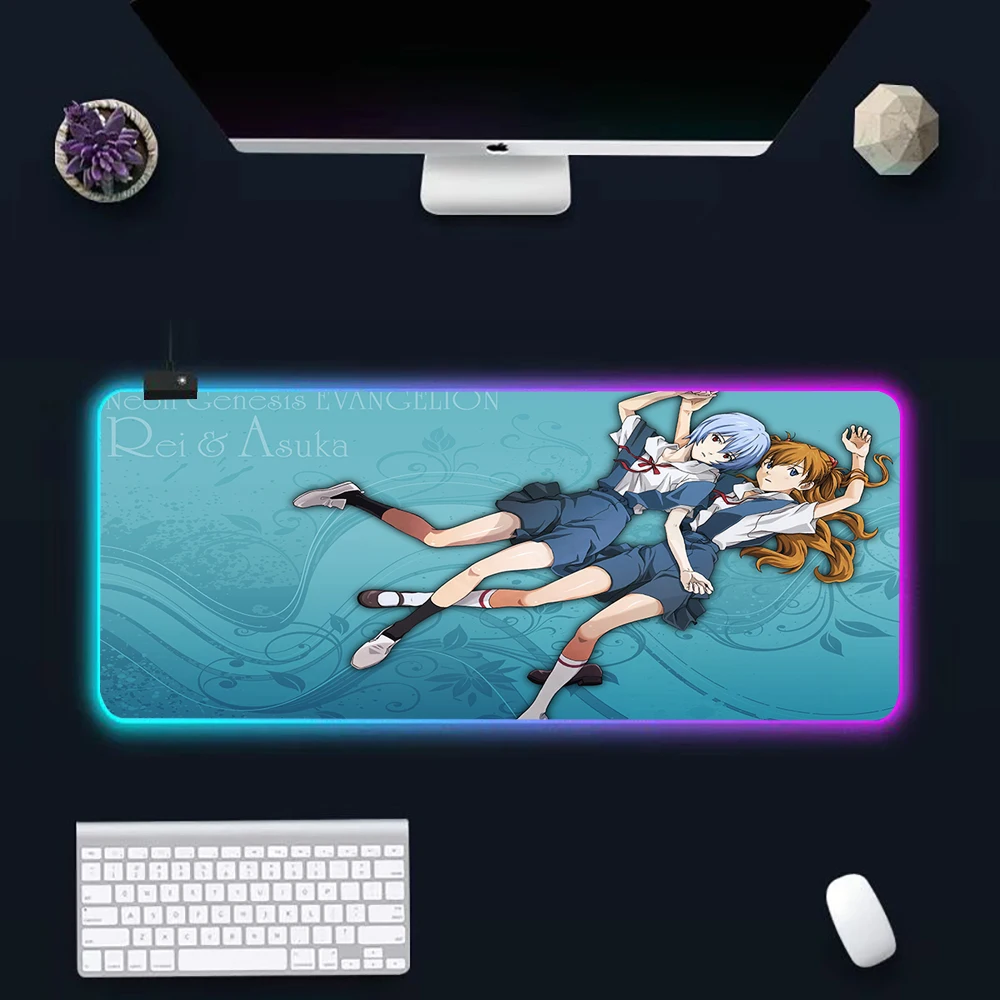Evangelion EVA RGB Pc Gamer Keyboard Mouse Pad Mousepad LED Glowing Mouse Mats Rubber Gaming Computer Mausepad
Evangelion EVA RGB Pc Gamer Keyboard Mouse Pad Mousepad LED Glowing Mouse Mats Rubber Gaming Computer Mausepad