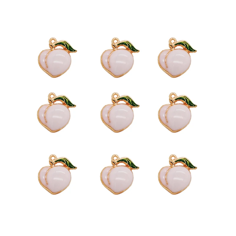 30pcs/lot Enamel Cute Pink Peach Charms Gold Color Coating Fruit Pendants Wholesale DIY Accessories For making Earrings 17*16mm
30pcs/lot Enamel Cute Pink Peach Charms Gold Color Coating Fruit Pendants Wholesale DIY Accessories For making Earrings 17*16mm