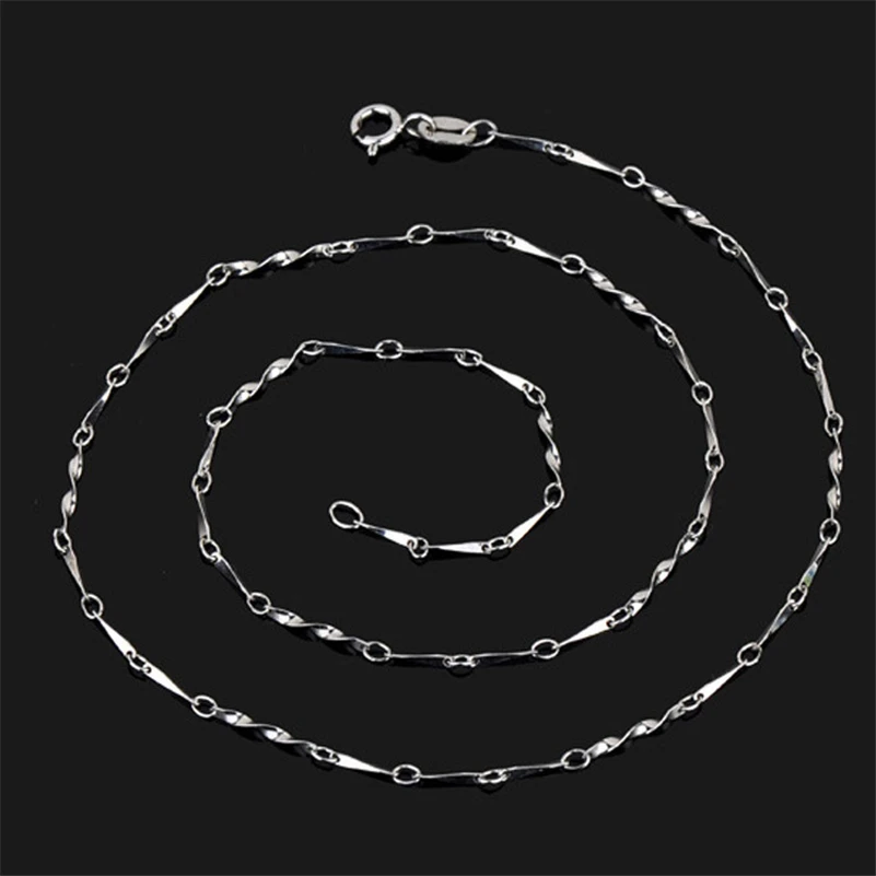 S925 Sterling Silver 45 cm Necklace for Women Classic Silver 925 Jewelry Bijoux Femme Collares Mujer Link Chain Chains Necklaces
S925 Sterling Silver 45 cm Necklace for Women Classic Silver 925 Jewelry Bijoux Femme Collares Mujer Link Chain Chains Necklaces