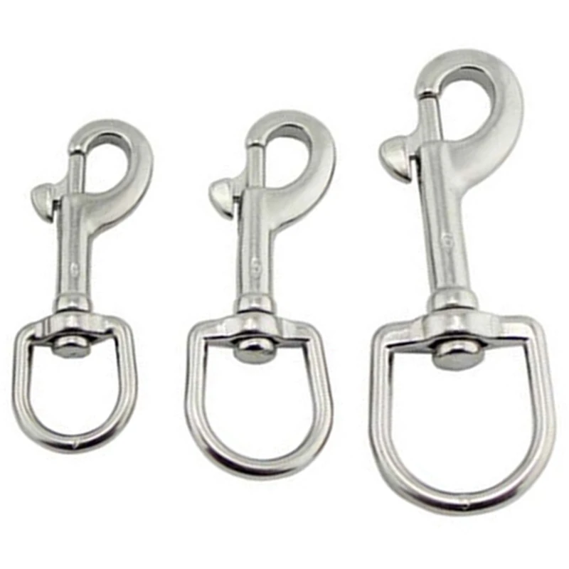 5 PCS Marine 316 Stainless Steel Oval Single-Ended Rotary Buckle Lock For Scuba Diving Dog Leash
5 PCS Marine 316 Stainless Steel Oval Single-Ended Rotary Buckle Lock For Scuba Diving Dog Leash