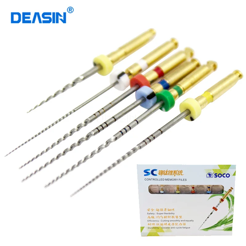 6pcs/Box COXO SOCO Root Canal File Endodontic Files Nitinol File Dental Rotary Files Oral Tools Bendable Dental Materials
6pcs/Box COXO SOCO Root Canal File Endodontic Files Nitinol File Dental Rotary Files Oral Tools Bendable Dental Materials