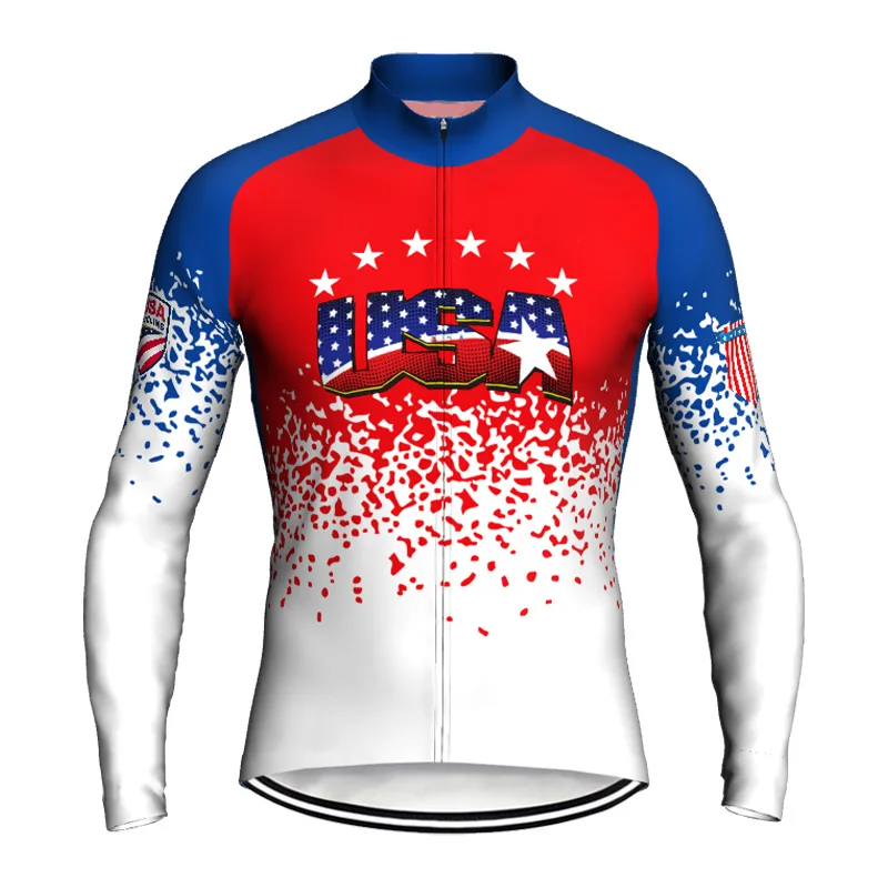 USA Jersey Men Cycling Bicycle MTB Bike Long Clothing Downhill Shirt Team Pro Crossmax Road Mountain Tight Wear Bib Outdoor Top
USA Jersey Men Cycling Bicycle MTB Bike Long Clothing Downhill Shirt Team Pro Crossmax Road Mountain Tight Wear Bib Outdoor Top