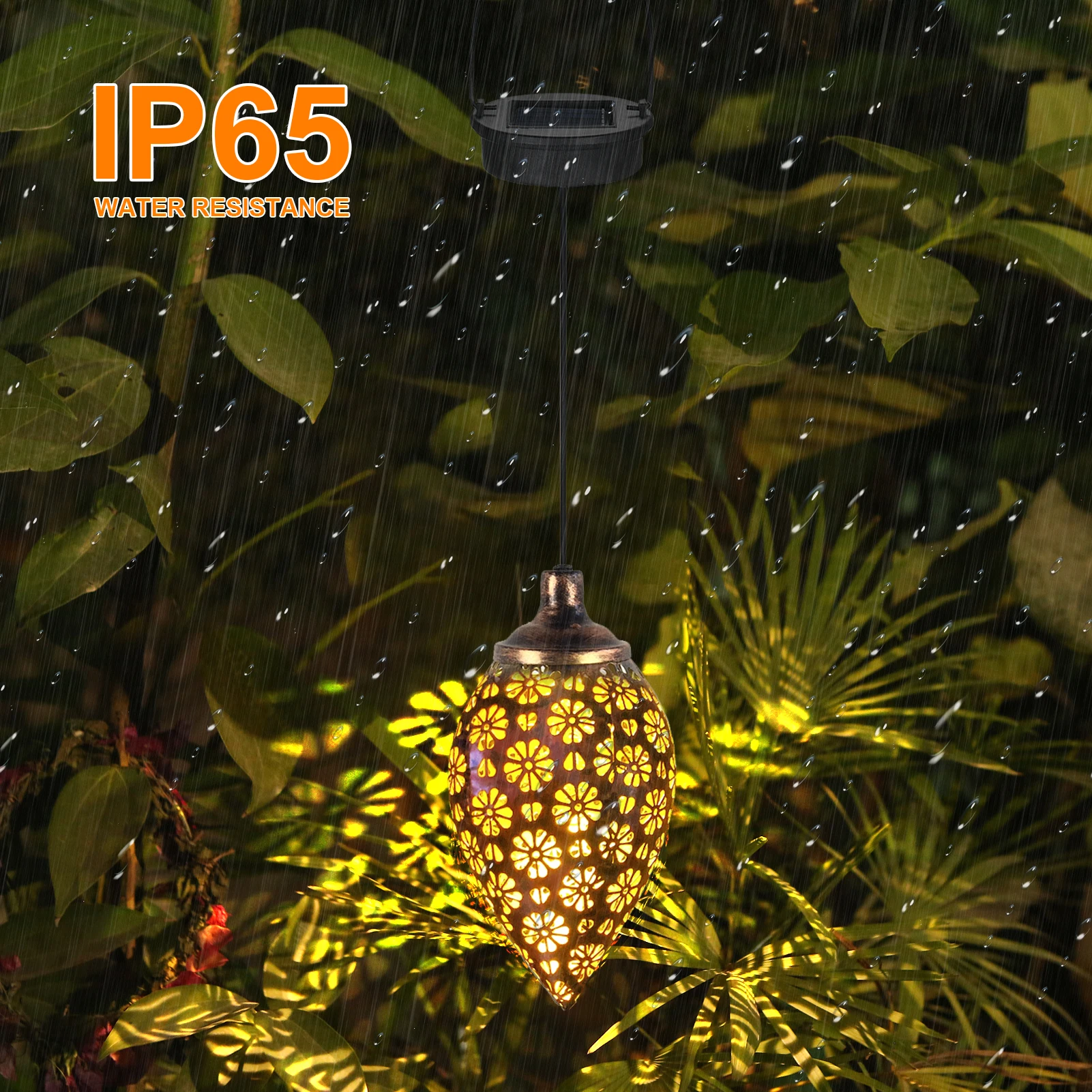 Retro Garden Solar Lamp Metal Hollow Shadow Projection Hanging Lantern Outdoor Lighting Waterproof Landscape Light Rechargeable
Retro Garden Solar Lamp Metal Hollow Shadow Projection Hanging Lantern Outdoor Lighting Waterproof Landscape Light Rechargeable