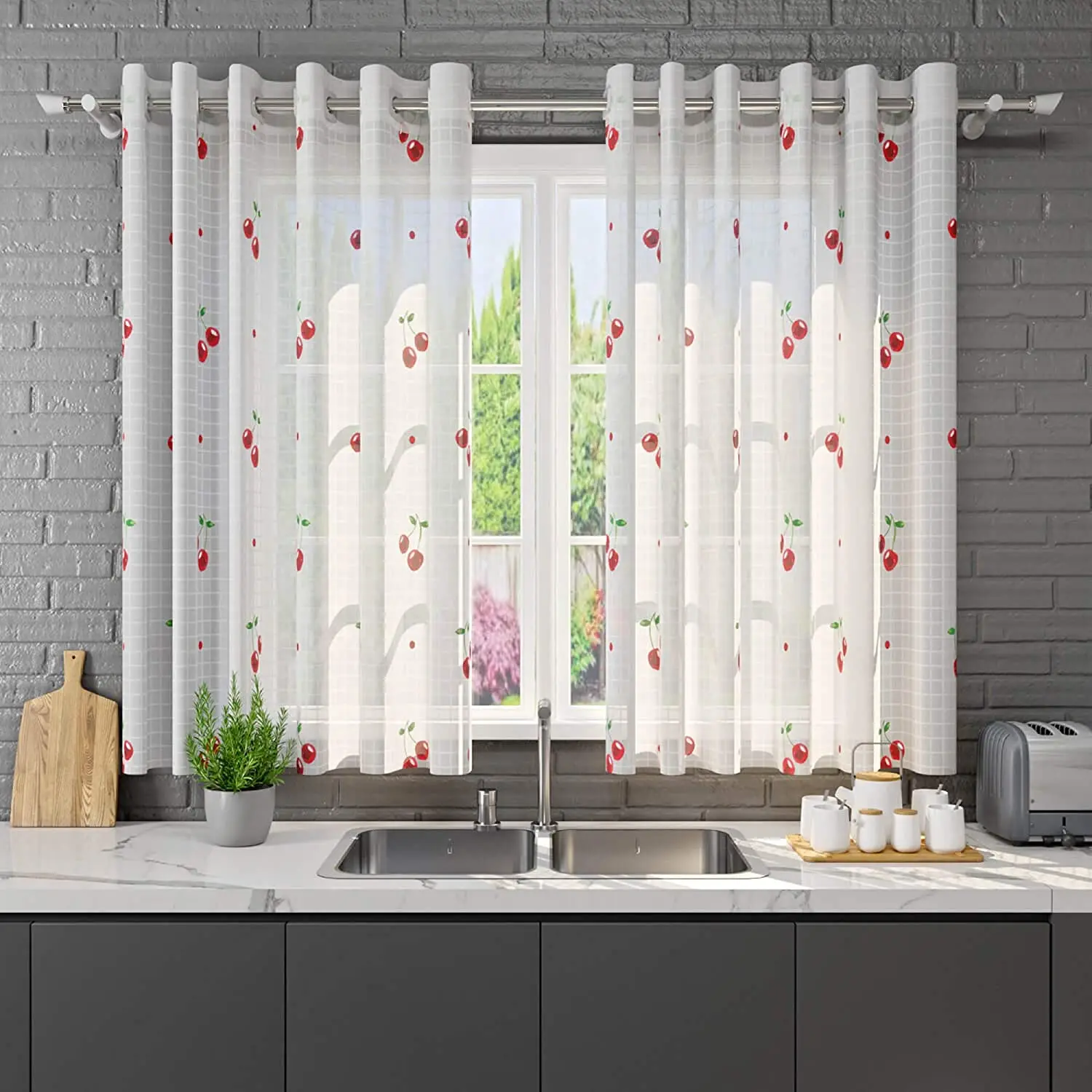 Curtain Cora Cherry 2,60 m x 1,50 m Curtain for Bedroom Living Room Kitchen Home Decoration
Curtain Cora Cherry 2,60 m x 1,50 m Curtain for Bedroom Living Room Kitchen Home Decoration