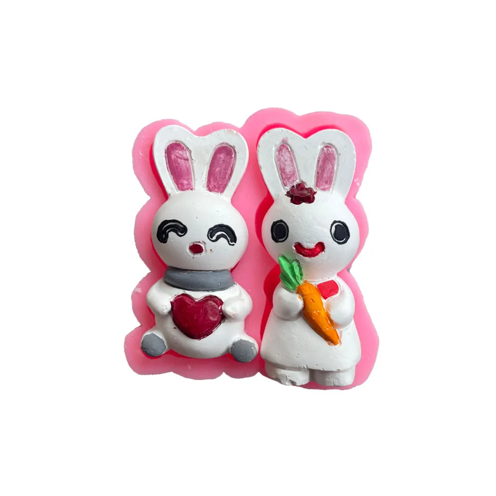 Rabbit Carrot Easter Silicone Mold Sugarcraft Chocolate Cupcake Baking Mold Fondant Cake Lace Decor Tools For Valentine's Day
Rabbit Carrot Easter Silicone Mold Sugarcraft Chocolate Cupcake Baking Mold Fondant Cake Lace Decor Tools For Valentine's Day
