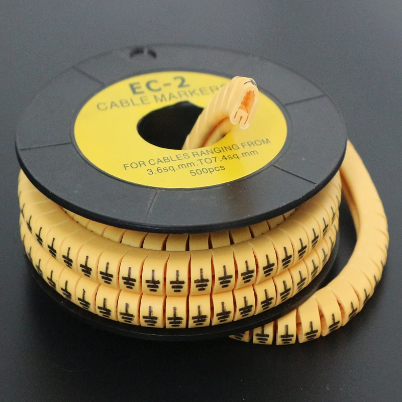Freeshipping Yellow Cable Markers EC-0 EC-1 EC-2 EC-3 1.5-6MM2 Grounding Symbol Plus Reduce For Wire Diameter
Freeshipping Yellow Cable Markers EC-0 EC-1 EC-2 EC-3 1.5-6MM2 Grounding Symbol Plus Reduce For Wire Diameter