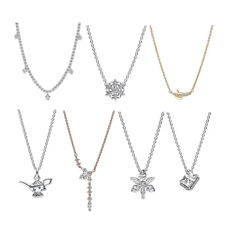Snowflake Shooting Star 925 Sterling Silver Pendant Necklace For Women Sparkling Halo Herbarium Cluster Drop Fine Gift Jewelry
Snowflake Shooting Star 925 Sterling Silver Pendant Necklace For Women Sparkling Halo Herbarium Cluster Drop Fine Gift Jewelry