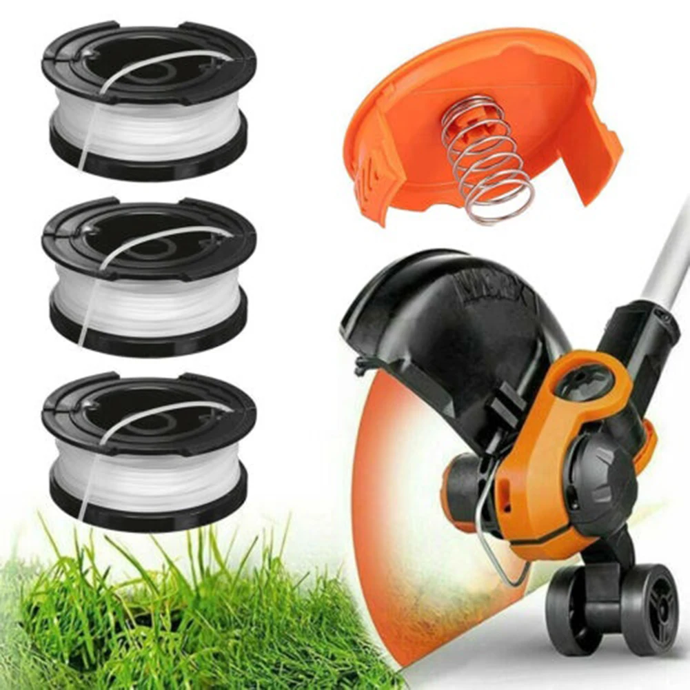 Trimmer Spool 5 Pack & Cap & Spring Replacement For Black & Decker Cap Spring Strimmer Replace Spools Lawn Mower Grass Cutter
Trimmer Spool 5 Pack & Cap & Spring Replacement For Black & Decker Cap Spring Strimmer Replace Spools Lawn Mower Grass Cutter