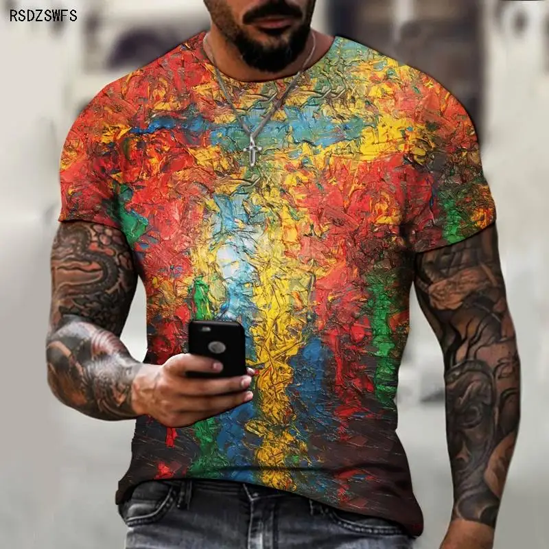 Retro fashion casual t-shirt cool art Men's casual sports t-shirt Oversized Harajuku short-sleeved t-shirt 2021 5XL
Retro fashion casual t-shirt cool art Men's casual sports t-shirt Oversized Harajuku short-sleeved t-shirt 2021 5XL