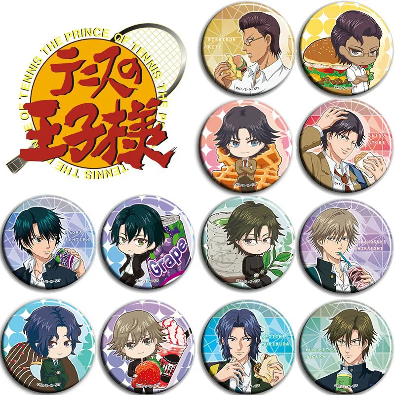 12pcs/1lot Anime New Prince of Tennis Ryoma Echizen Figure 928 Metal Badges Round Brooch Pin Badge Bedge Gifts Kids Toy
12pcs/1lot Anime New Prince of Tennis Ryoma Echizen Figure 928 Metal Badges Round Brooch Pin Badge Bedge Gifts Kids Toy