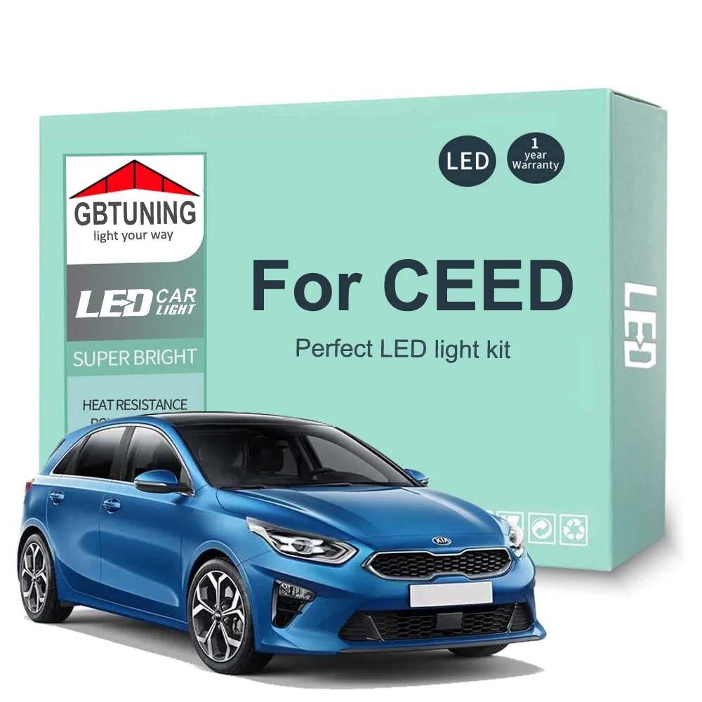 

LED Interior Light Bulb Kit For KIA CEED SW JD GT ED CD 2006-2016 2017 2018 2019 2020 Car Reading Dome Trunk Indoor Lamp Canbus
