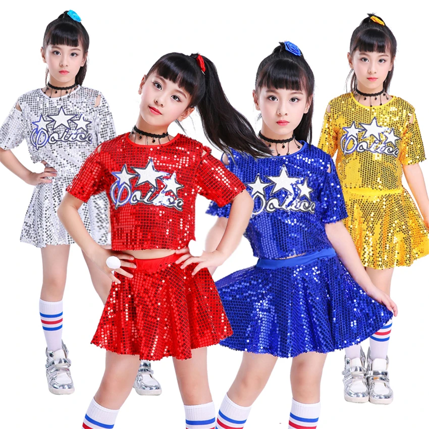 Hip Hop Jazz Dance Costumes Kids Cheerleader Sequin Rhinestone Stage Performance Clothing Girls Dresses Party Festival Outifit
Hip Hop Jazz Dance Costumes Kids Cheerleader Sequin Rhinestone Stage Performance Clothing Girls Dresses Party Festival Outifit