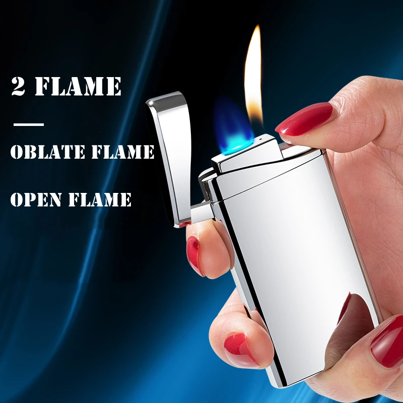 2022 New Oblate Flame Cigarette Lighter Windproof Oblate & Open Flame Convertible Butane Gas Torch Lighter Smoking Accessories
2022 New Oblate Flame Cigarette Lighter Windproof Oblate & Open Flame Convertible Butane Gas Torch Lighter Smoking Accessories