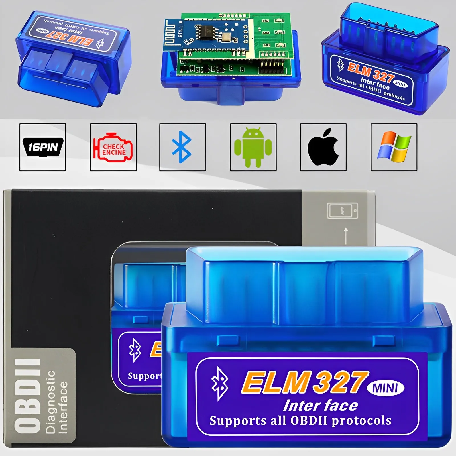 Mini Eml327 V2.1 Bluetooth OBD2 Car Diagnostic-Tools for Android Scanner Code Support Smart Scan Tool OBDII Auto Diagnostic Tool
Mini Eml327 V2.1 Bluetooth OBD2 Car Diagnostic-Tools for Android Scanner Code Support Smart Scan Tool OBDII Auto Diagnostic Tool