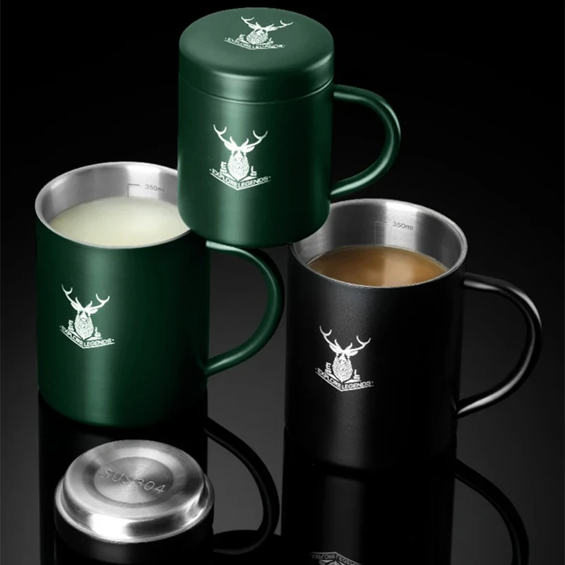 Handle Thermal Mug with Lid 304 Stainless Steel Coffee Cup Anti-scalding Home Office Double Wall Keep Warm&cold Mug with Scale
Handle Thermal Mug with Lid 304 Stainless Steel Coffee Cup Anti-scalding Home Office Double Wall Keep Warm&cold Mug with Scale