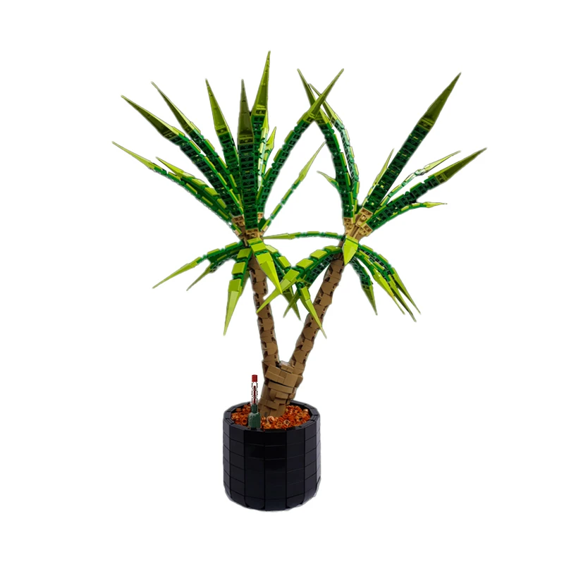 MOC DIY Dracaena Marginata Dragon Tree Building Block Set Leafy Tree Room Plant Bonsai Home Decoration Brick Model Kids Toy Gift
MOC DIY Dracaena Marginata Dragon Tree Building Block Set Leafy Tree Room Plant Bonsai Home Decoration Brick Model Kids Toy Gift