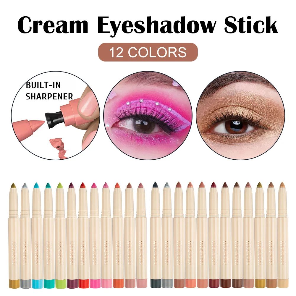 12 Colors Eyeshadow Pen Set Waterproof Long Lasting Eye Shadow Pencil With Pencil Sharpener Women Eye Makeup Cosmetics
12 Colors Eyeshadow Pen Set Waterproof Long Lasting Eye Shadow Pencil With Pencil Sharpener Women Eye Makeup Cosmetics