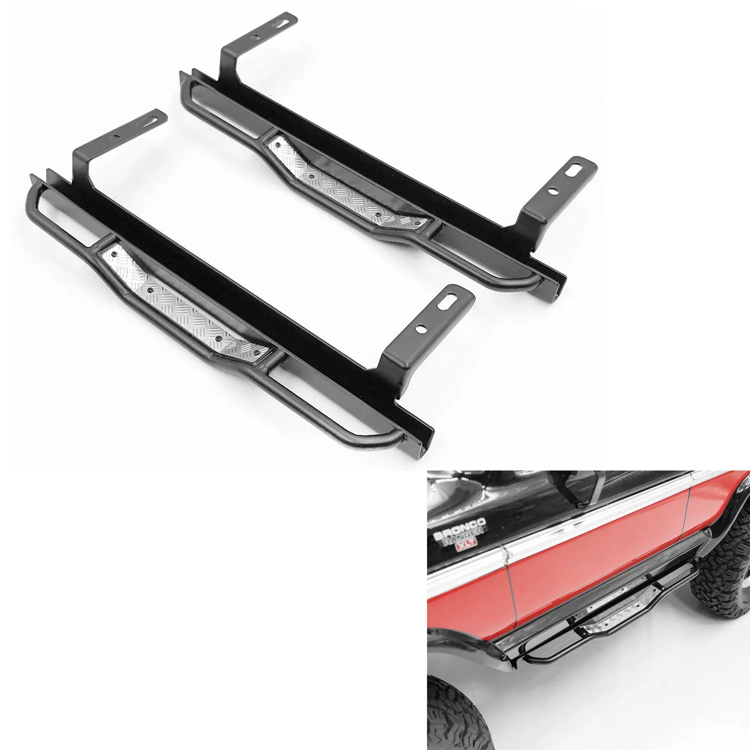 CChand Stainless Steel Side Pedal Black RC Crawler Car Model Accessories for Ford BRONCO TRAXXAS 79 TRX4 Spare Part TH21048-SMT7
CChand Stainless Steel Side Pedal Black RC Crawler Car Model Accessories for Ford BRONCO TRAXXAS 79 TRX4 Spare Part TH21048-SMT7