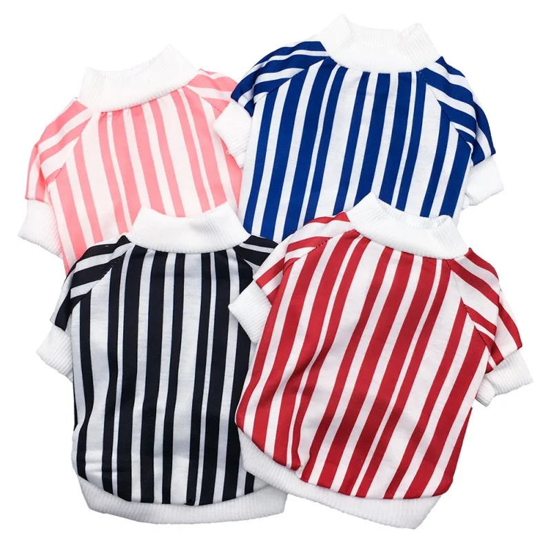 Spring Summer Dog T-Shirt Soft Cotton Pet Clothes Stripe T Shirt for Small Dogs And Cats Puppy Pet Fall Apparel Costume
Spring Summer Dog T-Shirt Soft Cotton Pet Clothes Stripe T Shirt for Small Dogs And Cats Puppy Pet Fall Apparel Costume