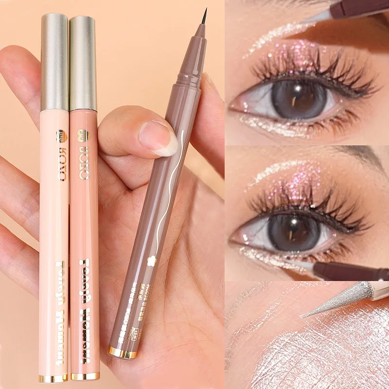 Glitter Black Eyeliner Liquid Pen Waterproof Lasting Quick Drying Smooth Makeup Beauty Matte Lying Silkworm Eyeliner Gel Pencil
Glitter Black Eyeliner Liquid Pen Waterproof Lasting Quick Drying Smooth Makeup Beauty Matte Lying Silkworm Eyeliner Gel Pencil