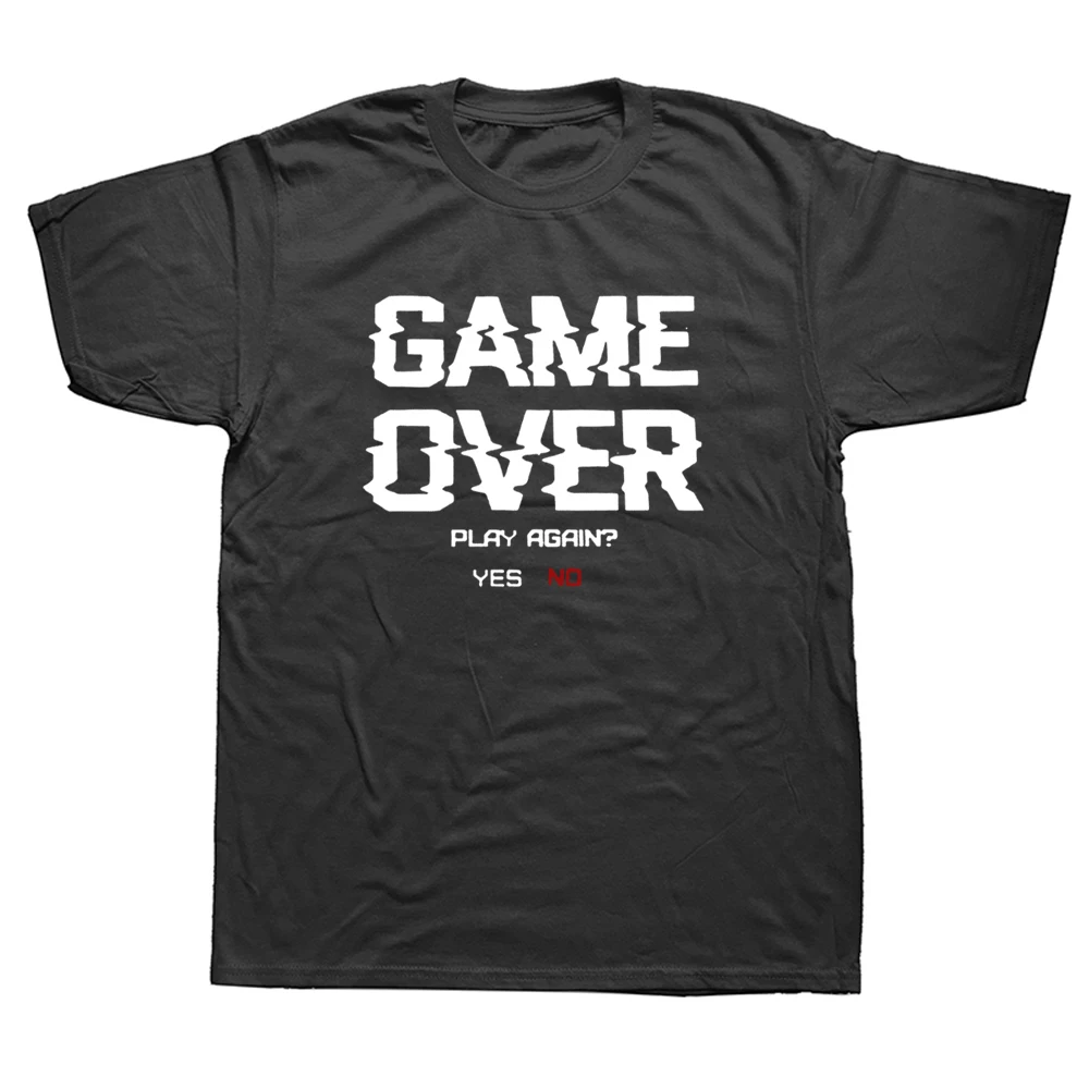 Funny Game Over T Shirts Graphic Cotton Streetwear Short Sleeve O-Neck Harajuku Marriage T-shirt Mens Clothing
Funny Game Over T Shirts Graphic Cotton Streetwear Short Sleeve O-Neck Harajuku Marriage T-shirt Mens Clothing