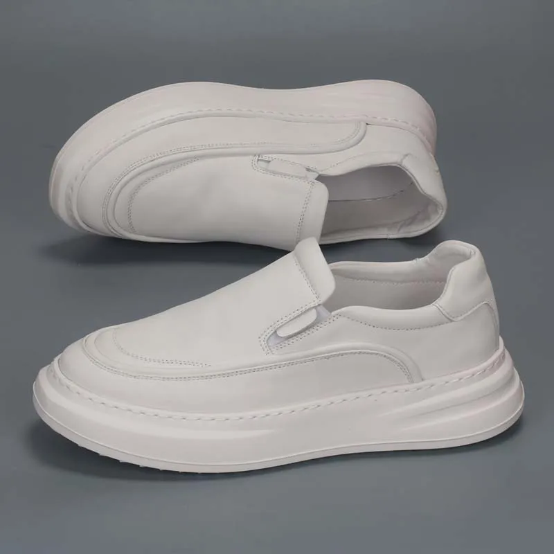 Comfortable and Versatile Fashionable Soft Soled Men's White Trendy Shoes Youthful and Trendy top Layer of Cowhide
Comfortable and Versatile Fashionable Soft Soled Men's White Trendy Shoes Youthful and Trendy top Layer of Cowhide