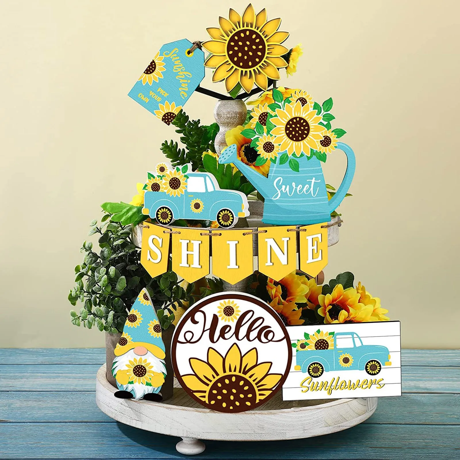 Decorative Table Center Tray Home Decorations And Accessories For Table Wooden Layered Trays Summer Hierarchical Tray Sunflower
Decorative Table Center Tray Home Decorations And Accessories For Table Wooden Layered Trays Summer Hierarchical Tray Sunflower