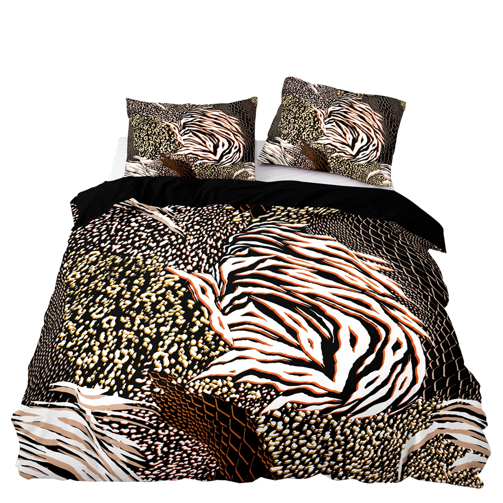 Beige Leopard Print Bedding Set Orange Grid Duvet Cover Wild Latin Style Bedclothes 2/3pcs White Strip Print Double Queen Size
Beige Leopard Print Bedding Set Orange Grid Duvet Cover Wild Latin Style Bedclothes 2/3pcs White Strip Print Double Queen Size