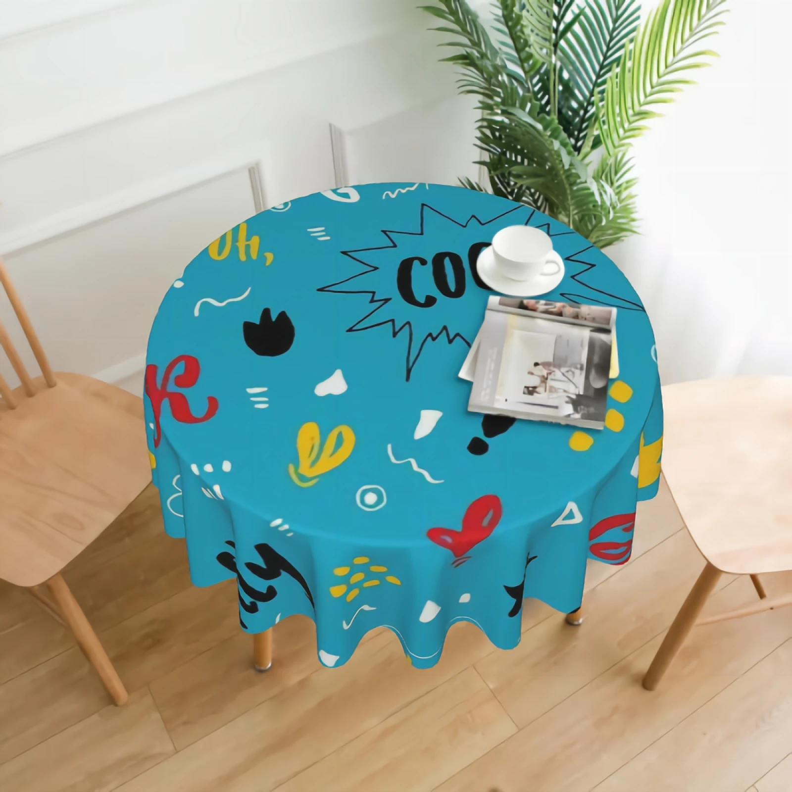 Pop Art Signs And Symbols Background Round Tablecloth Doodle Seamless Pattern Circular Table Cover Decorative
Pop Art Signs And Symbols Background Round Tablecloth Doodle Seamless Pattern Circular Table Cover Decorative