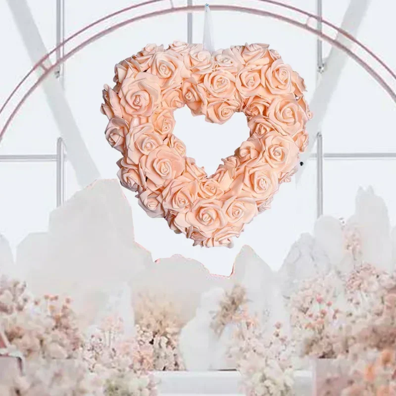 30CM Valentine's Day Love Heart Wreath Ornament Simulated Rose Hanging Pendants Happy Valentien's Day Wedding Party Garlands
30CM Valentine's Day Love Heart Wreath Ornament Simulated Rose Hanging Pendants Happy Valentien's Day Wedding Party Garlands