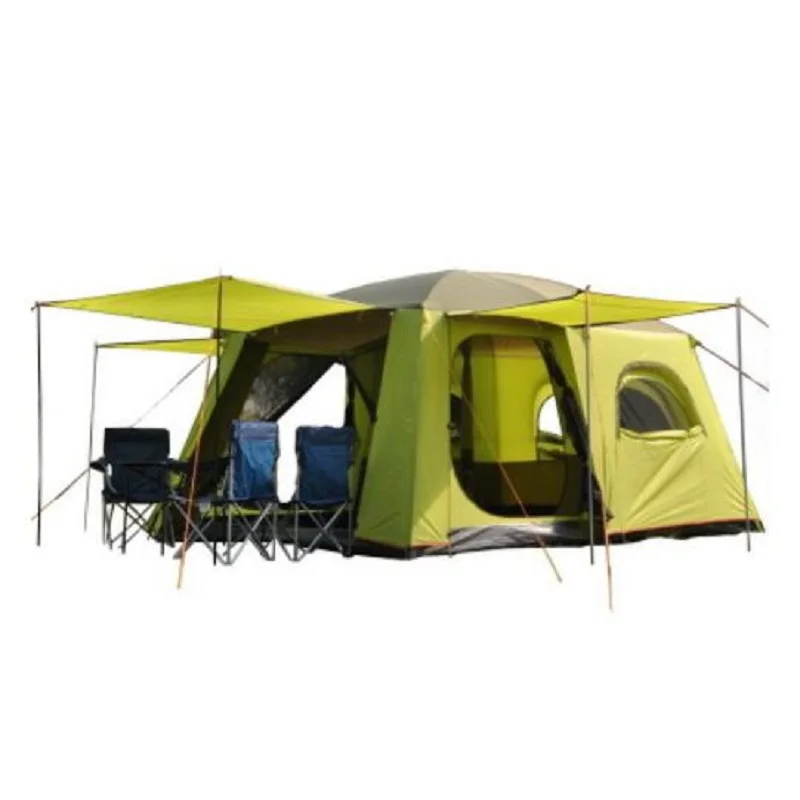 Семейная Палатка для кемпинга, на 4/6/8 человек, две спальни и один торговый центр, двухслойная, большое пространство, 4 комнаты и 3 торговых центра, для путешествий, пешего туризма, пляжа
Семейная Палатка для кемпинга, на 4/6/8 человек, две спальни и один торговый центр, двухслойная, большое пространство, 4 комнаты и 3 торговых центра, для путешествий, пешего туризма, пляжа