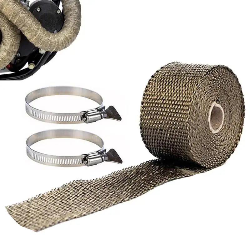 Exhaust Header Wrap Heat Resistant Tape For Car Exhaust 5m*5cm Anti-scalding High-Temperature Tape For Tent Camping Farmhouse
Exhaust Header Wrap Heat Resistant Tape For Car Exhaust 5m*5cm Anti-scalding High-Temperature Tape For Tent Camping Farmhouse
