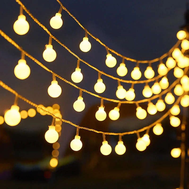 LED Balls String Lights Christmas Garland AA Battery USB Solar Powered Holiday Wedding Party Curtain String Fairy Lamps for Home
LED Balls String Lights Christmas Garland AA Battery USB Solar Powered Holiday Wedding Party Curtain String Fairy Lamps for Home