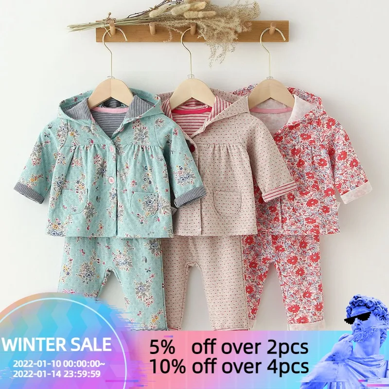Toddler Baby Girls Clothes Set Spring Floral Cotton Long Sleeve Hooded Coat Tops + Trousers Fashion Little Girl Outfits Clothing
Toddler Baby Girls Clothes Set Spring Floral Cotton Long Sleeve Hooded Coat Tops + Trousers Fashion Little Girl Outfits Clothing