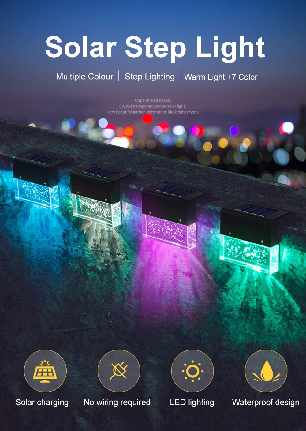 LED Solar Stair Light Warm RGB Outdoor Path Stair Light Garden Yard Fence Wall Landscape Lamp Courtyard Solar Stair Light 2022
LED Solar Stair Light Warm RGB Outdoor Path Stair Light Garden Yard Fence Wall Landscape Lamp Courtyard Solar Stair Light 2022