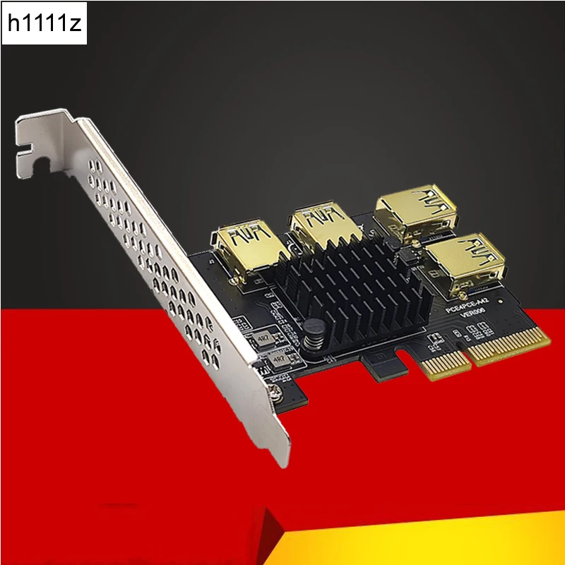 PCIE 1 to 4 Riser Card PCIE To PCIE Adapter 1 Turn 4 PCI Express Slot X4 to X16 USB3.0 Riser Card Converter For BTC Miner Mining
PCIE 1 to 4 Riser Card PCIE To PCIE Adapter 1 Turn 4 PCI Express Slot X4 to X16 USB3.0 Riser Card Converter For BTC Miner Mining