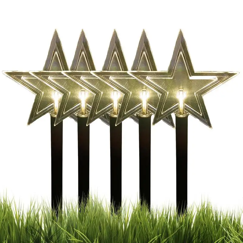 Outdoor Solar Christmas Lights 5pcs Christmas Star Snowflake Garden Lights With Stakes Waterproof LED Christmas Garden Yard
Outdoor Solar Christmas Lights 5pcs Christmas Star Snowflake Garden Lights With Stakes Waterproof LED Christmas Garden Yard