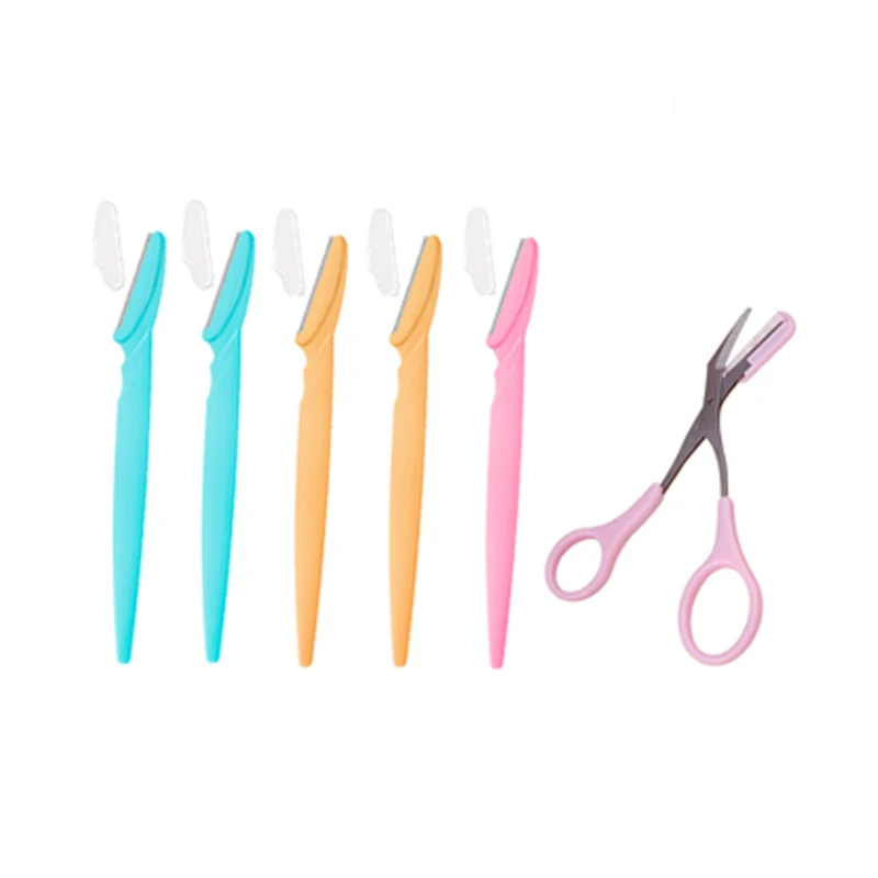 5 Pcses Eyebrow Face Trimmer Razor for Women Multipurpose Facial Hair Removal Dermaplaning Tool with 1 Pcs Eyebrow Trimmer Sciss
5 Pcses Eyebrow Face Trimmer Razor for Women Multipurpose Facial Hair Removal Dermaplaning Tool with 1 Pcs Eyebrow Trimmer Sciss