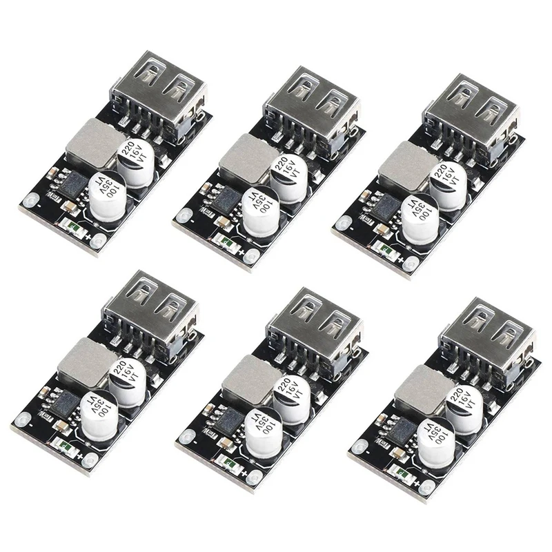 6 PCS DC-DC Power Buck Module 6V-32V12V24V To QC3.0 Fast Charging Single USB Charging Converter Board
6 PCS DC-DC Power Buck Module 6V-32V12V24V To QC3.0 Fast Charging Single USB Charging Converter Board