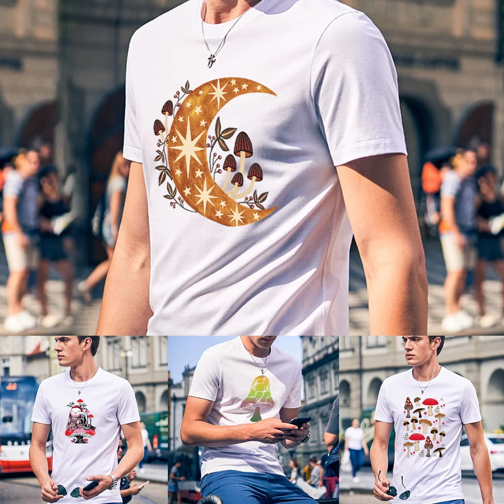 Men Short Sleeve T-shirts Summer O-neck 2023 Fashion Kpop Mushroom Anime Commuter Shirt Male Clothes Tshirt Pullover Top Tees
Men Short Sleeve T-shirts Summer O-neck 2023 Fashion Kpop Mushroom Anime Commuter Shirt Male Clothes Tshirt Pullover Top Tees