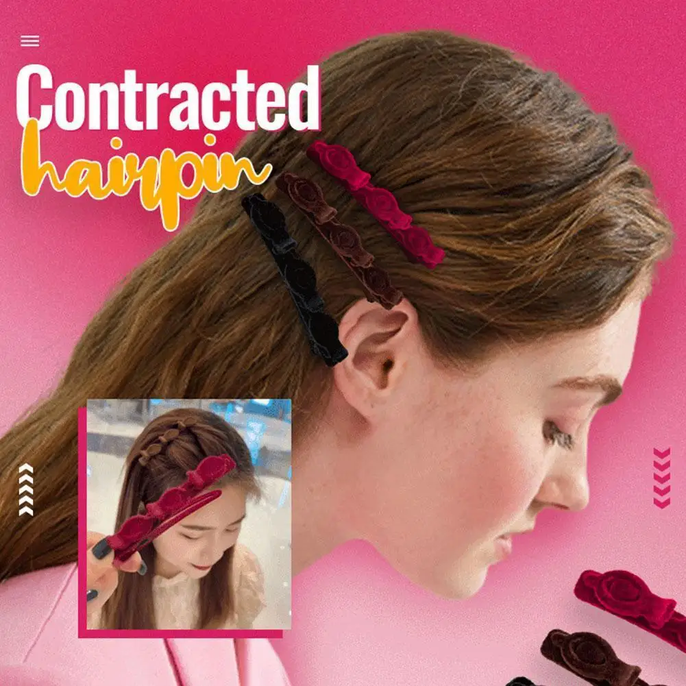Женские милые заколки-пряжки, зажим для волос с флокированными челками, зажим для волос, головной убор, черные аксессуары, плетеные модные заколки для волос в стиле Алисы X4B4
Женские милые заколки-пряжки, зажим для волос с флокированными челками, зажим для волос, головной убор, черные аксессуары, плетеные модные заколки для волос в стиле Алисы X4B4