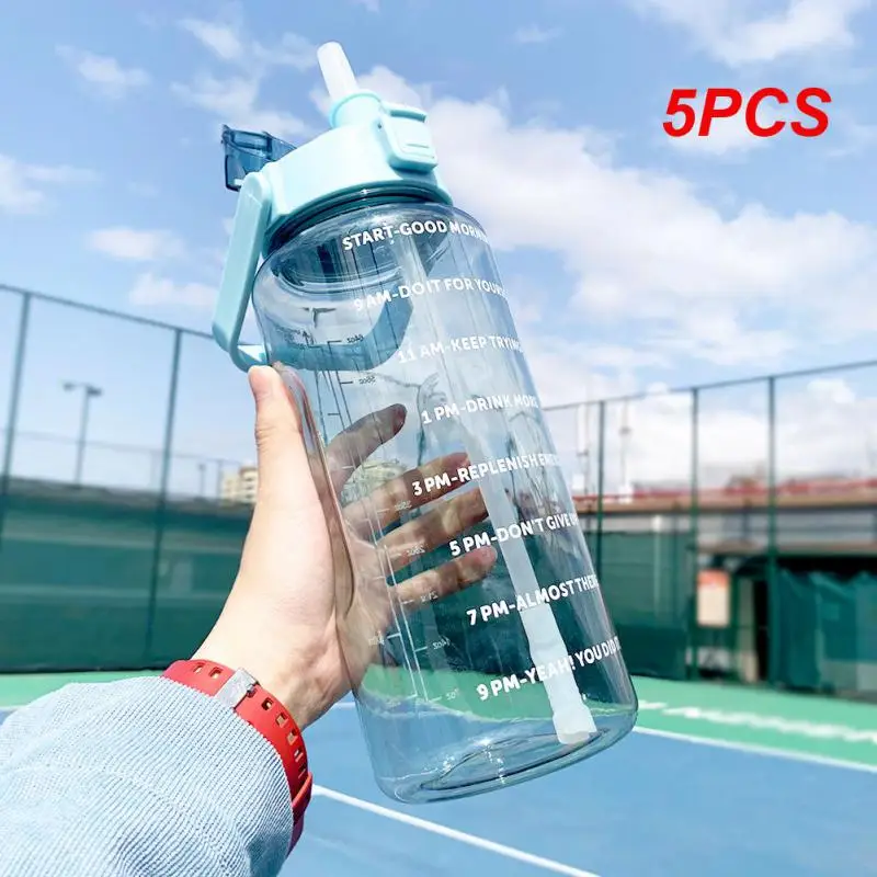 5PCS 2000ml Water Bottle Leakproof Gradient Water Cup Portable Food-grade Drinking Bottle Large Capacity Straw Cup Home
5PCS 2000ml Water Bottle Leakproof Gradient Water Cup Portable Food-grade Drinking Bottle Large Capacity Straw Cup Home
