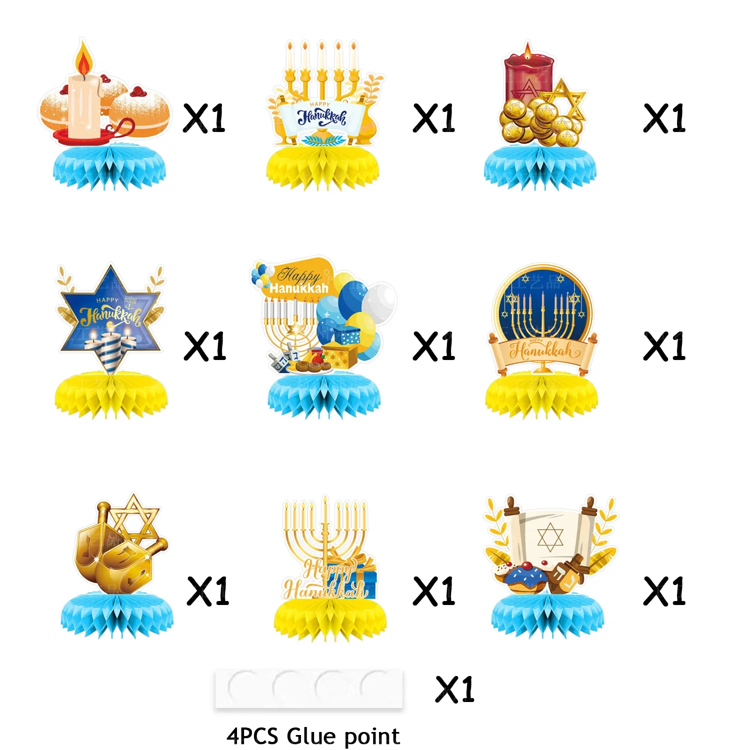 Jewish Hanukkah Table Honeycomb Ornaments Hexagram Candle Holder Let The Light Happy Hanukkah Party Honeycomb Centerpicees
Jewish Hanukkah Table Honeycomb Ornaments Hexagram Candle Holder Let The Light Happy Hanukkah Party Honeycomb Centerpicees