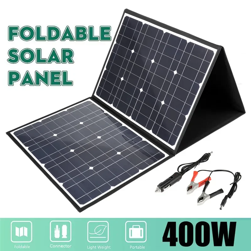 18V 400W Solar Panel USB Output Monocrystallinel Waterproof Solar Cells Folding Package with 10/20/30/40/50A/60A Controller
18V 400W Solar Panel USB Output Monocrystallinel Waterproof Solar Cells Folding Package with 10/20/30/40/50A/60A Controller