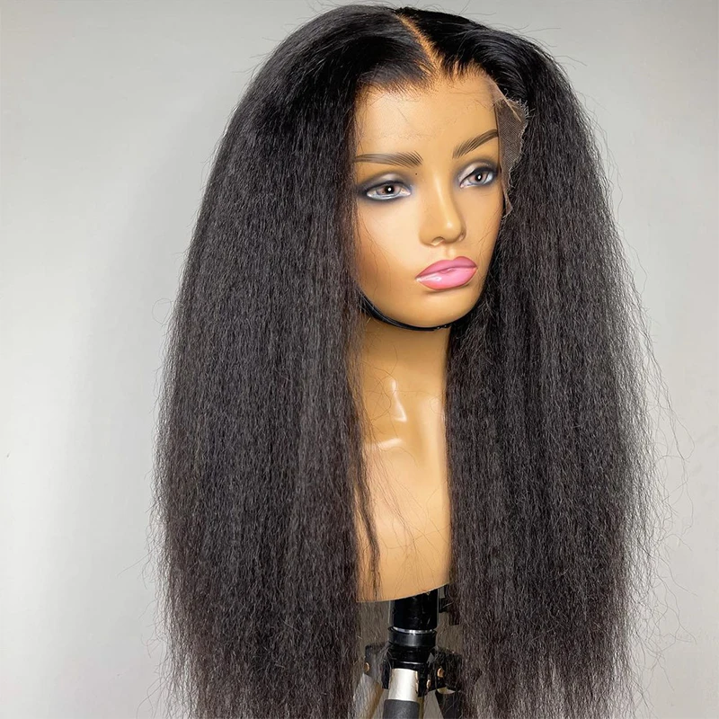 Yaki Straight Glueless Synthetic Hair Wigs Natural Lace Front Wig High Temperature Fiber Pre Plucked Wig with Baby Hair
Yaki Straight Glueless Synthetic Hair Wigs Natural Lace Front Wig High Temperature Fiber Pre Plucked Wig with Baby Hair
